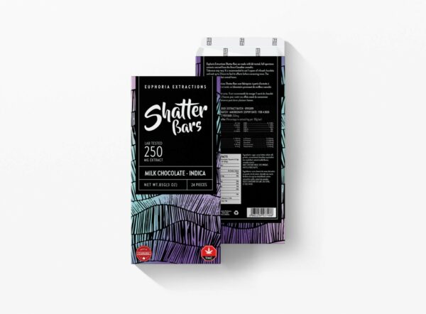Euphoria Extractions – 500mg Shatter Bar – Milk Chocolate (Sativa) | BC Weed Edible Canada Euphoria Extractions – 500mg Shatter Bar – Milk Chocolate (Sativa) | BC Weed Edible Canada
