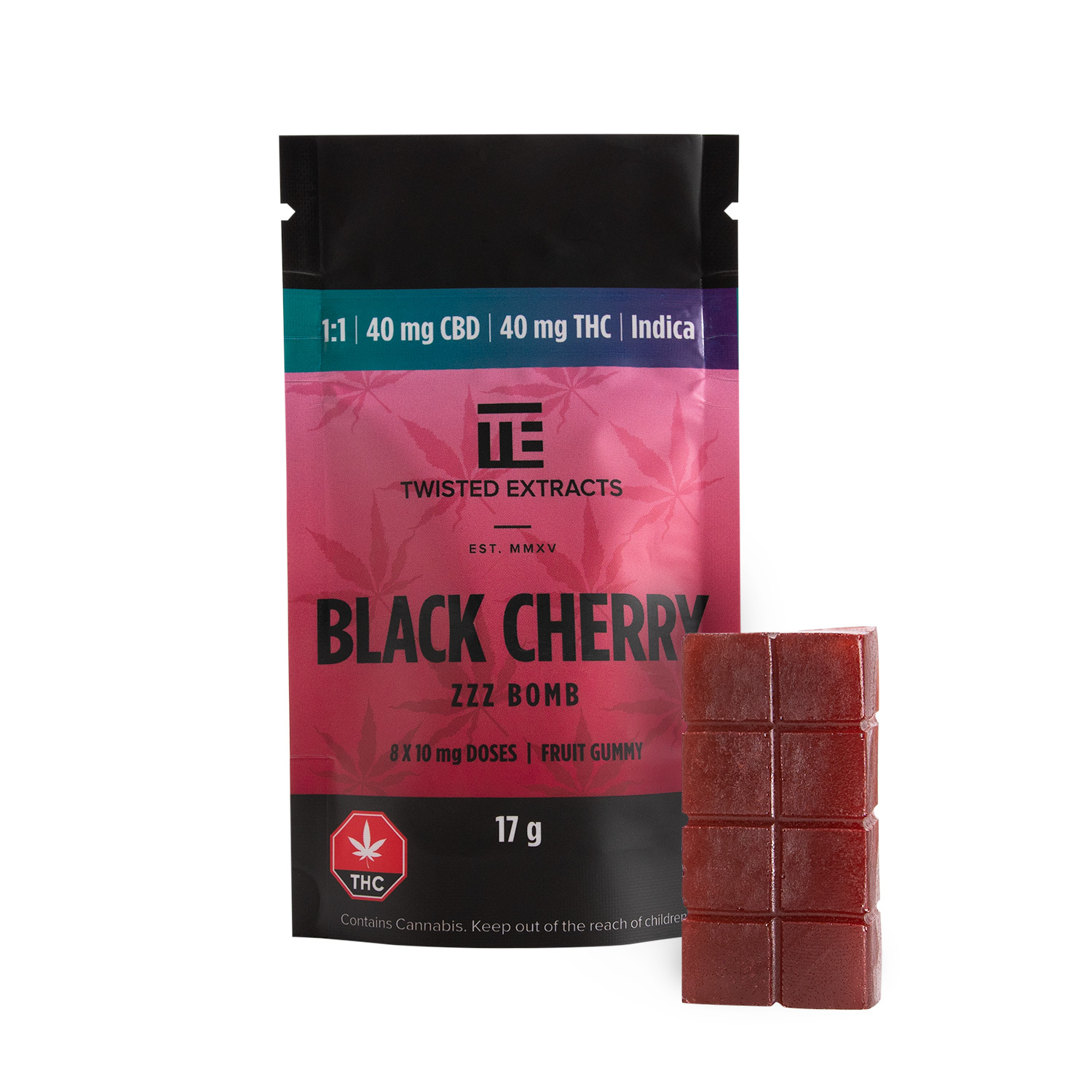 Twisted Extracts – Black Cherry 1:1 Zzz Bombs | BC Weed Edible Canada Twisted Extracts – Black Cherry 1:1 Zzz Bombs | BC Weed Edible Canada