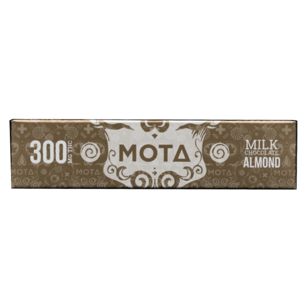 MOTA Edibles – Milk Chocolate Almond Bar – 300mg THC | BC Weed Edible Canada MOTA Edibles – Milk Chocolate Almond Bar – 300mg THC | BC Weed Edible Canada