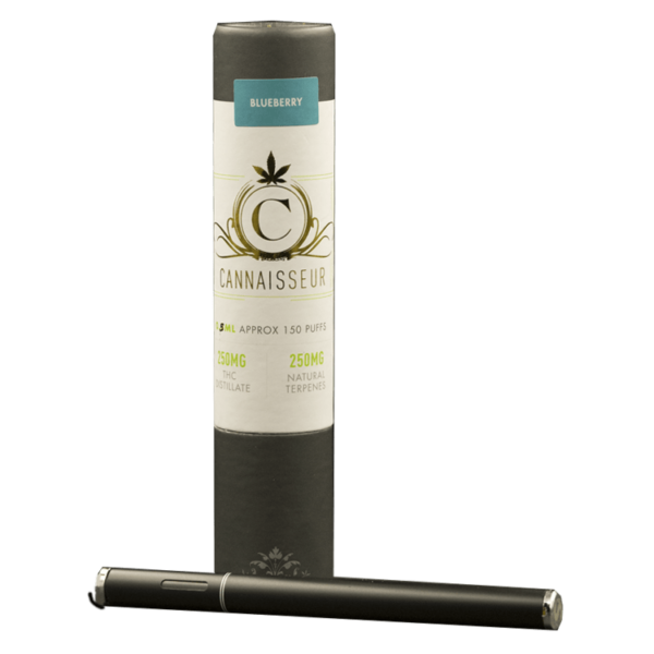 Cannaisseur – Disposable THC Distillate Pen – Blueberry 0.5ml | BC Weed Edible Canada Cannaisseur – Disposable THC Distillate Pen – Blueberry 0.5ml | BC Weed Edible Canada