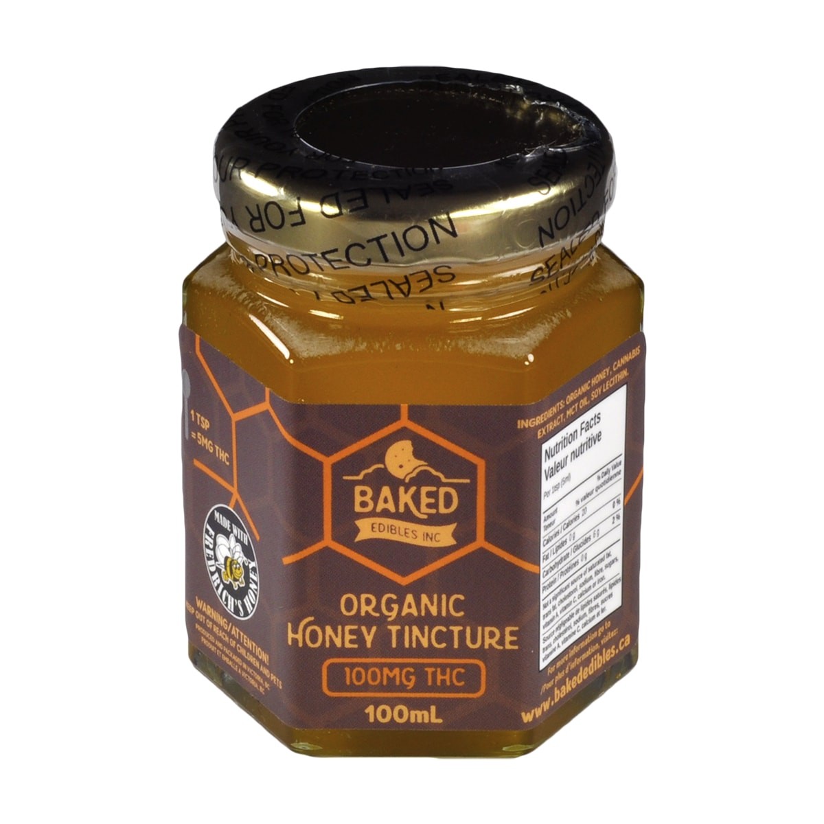 Baked Edibles – Organic Honey Tincture 100mg THC | BC Weed Edible Canada Baked Edibles – Organic Honey Tincture 100mg THC | BC Weed Edible Canada