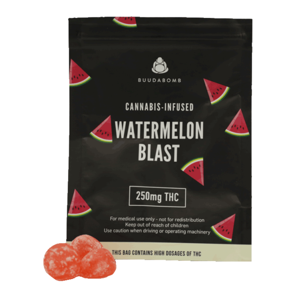 Buudabomb – Watermelon Blast – 250mg | BC Weed Edible Canada Buudabomb – Watermelon Blast – 250mg | BC Weed Edible Canada