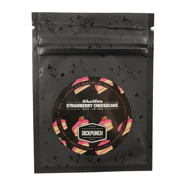 Dickpunch Extracts – Strawberry Cheesecake (indica) – 1g | BC Weed Edible Canada Dickpunch Extracts – Strawberry Cheesecake (indica) – 1g | BC Weed Edible Canada
