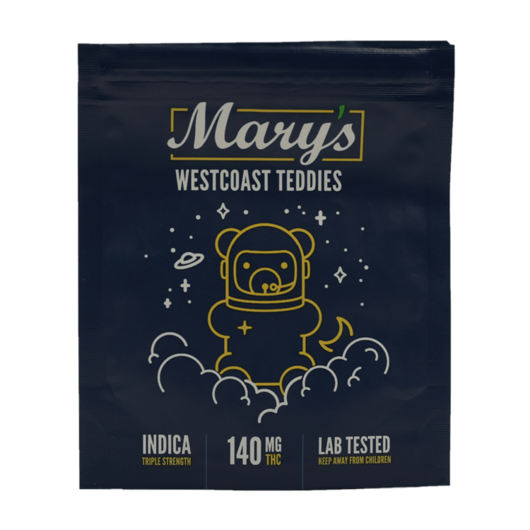 Mary’s Medibles – Westcoast Teddies – Triple Strength – 140mg | BC Weed Edible Canada Mary’s Medibles – Westcoast Teddies – Triple Strength – 140mg | BC Weed Edible Canada