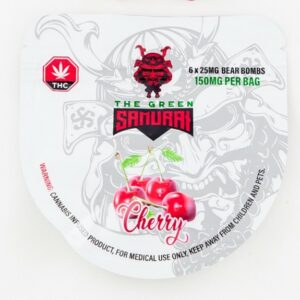 The Green Samurai – Cherry Gummies – 150mg | BC Weed Edible Canada The Green Samurai – Cherry Gummies – 150mg | BC Weed Edible Canada