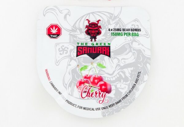The Green Samurai – Cherry Gummies – 150mg | BC Weed Edible Canada The Green Samurai – Cherry Gummies – 150mg | BC Weed Edible Canada