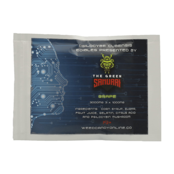 The Green Samurai – Shroom Gummies – Grape – 3g | BC Weed Edible Canada The Green Samurai – Shroom Gummies – Grape – 3g | BC Weed Edible Canada