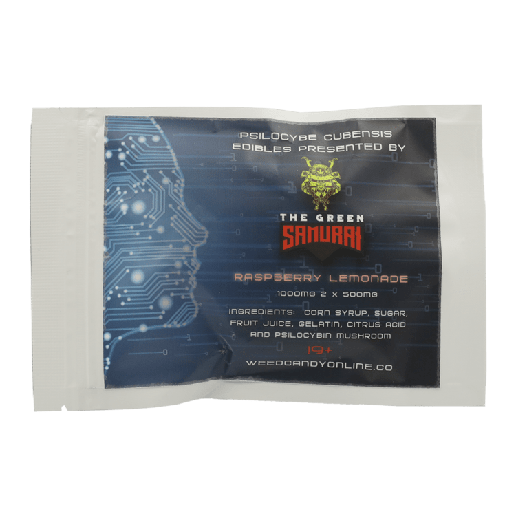 The Green Samurai – Shroom Gummies – Raspberry Lemonade – 1g | BC Weed Edible Canada The Green Samurai – Shroom Gummies – Raspberry Lemonade – 1g | BC Weed Edible Canada